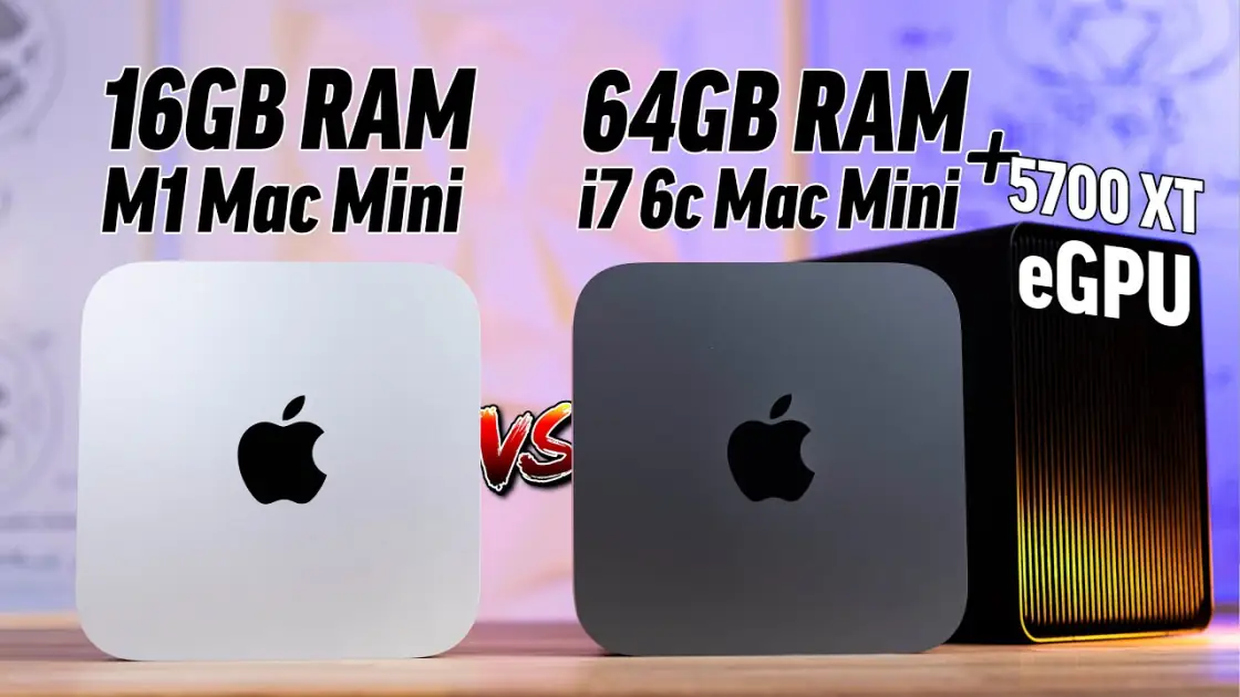 M1 Mac mini versus Intel Mac mini performance comparison